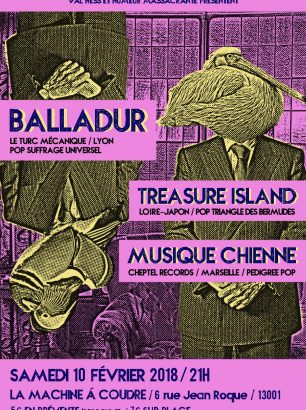 affiche-balladur-treasure-island-musique-chienne-marseille