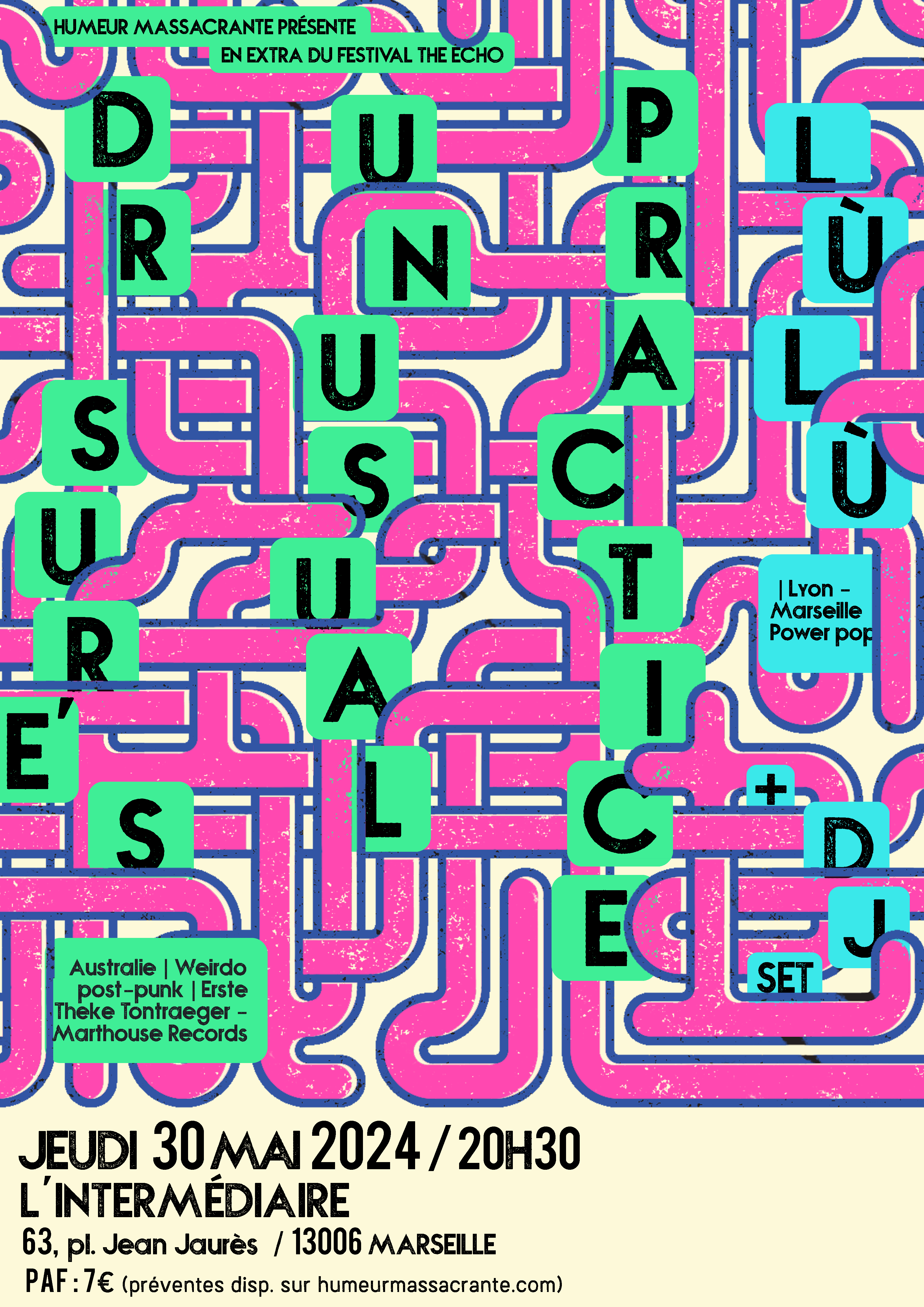 Extra The Echo : Dr Sure’s Unusual Practice + Lùlù + DJ set – 30 mai 2024